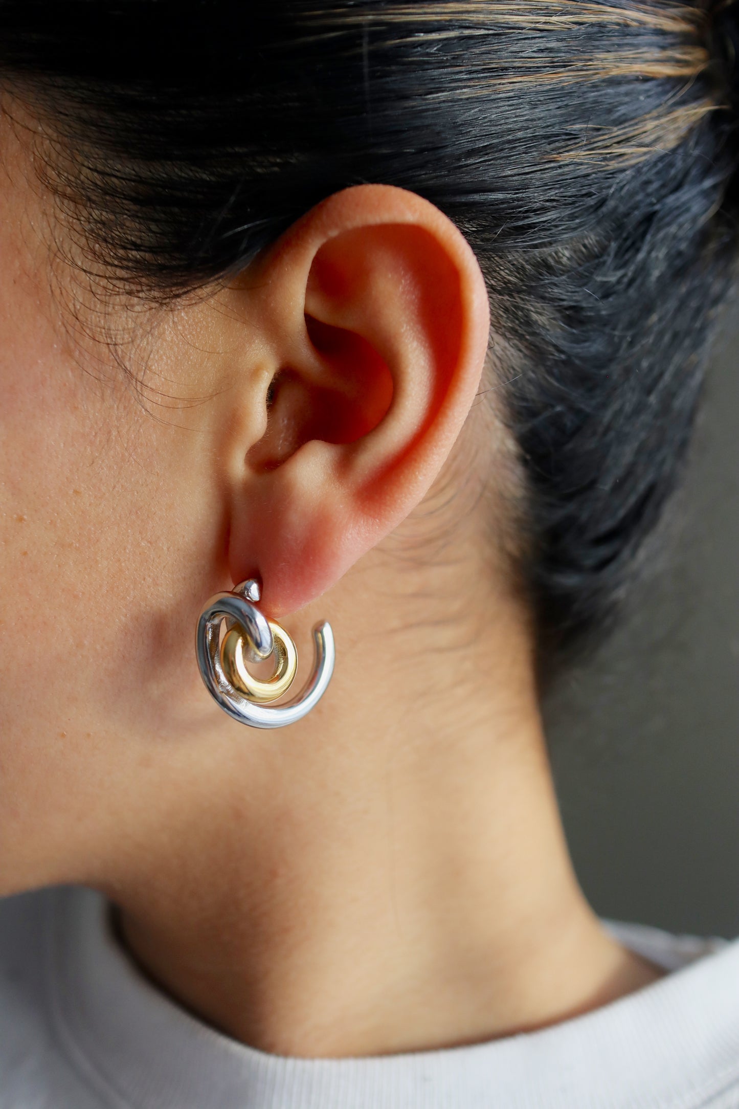 Cleo Hoops - Two tones