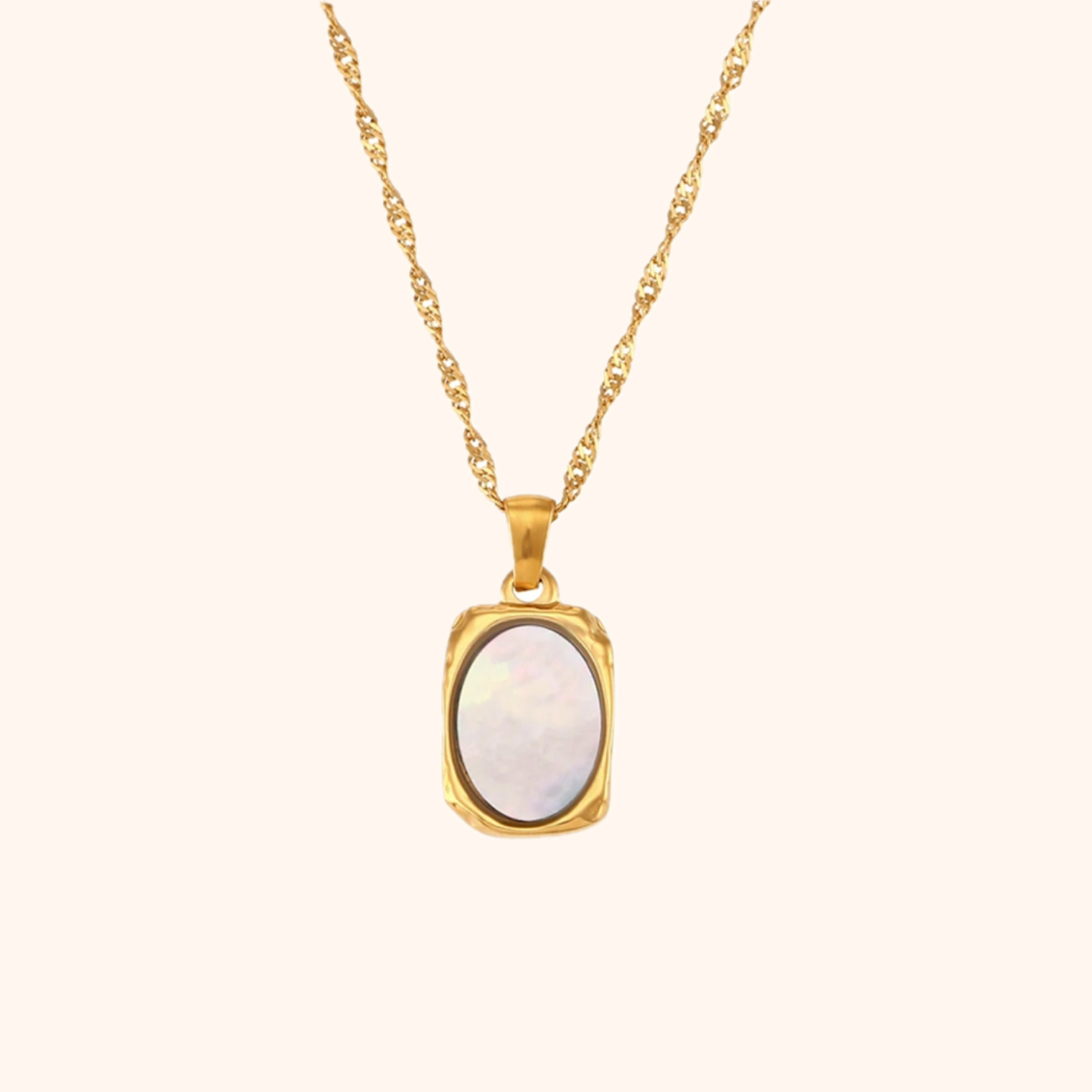 Roma Necklace - Gray Stone