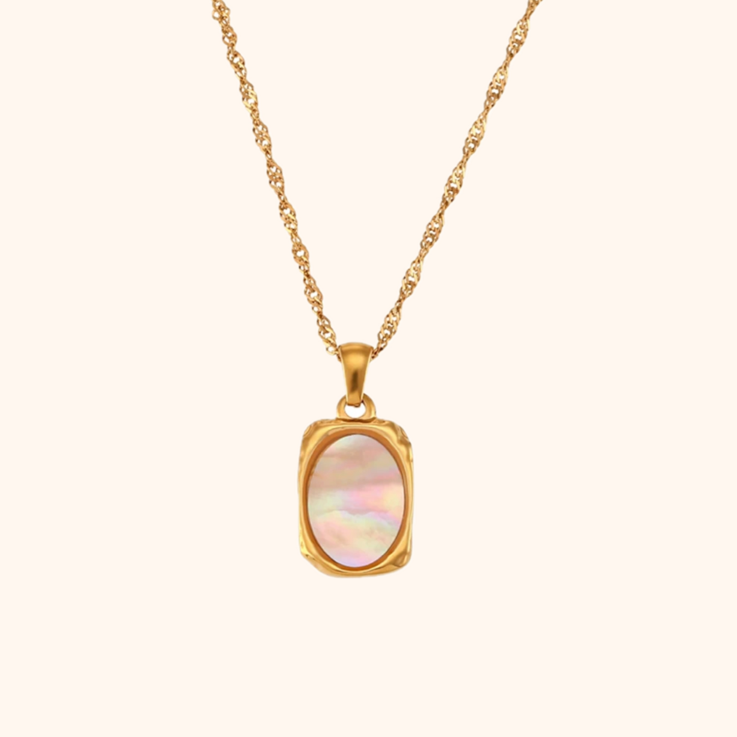 Roma Necklace - Neutral Stone