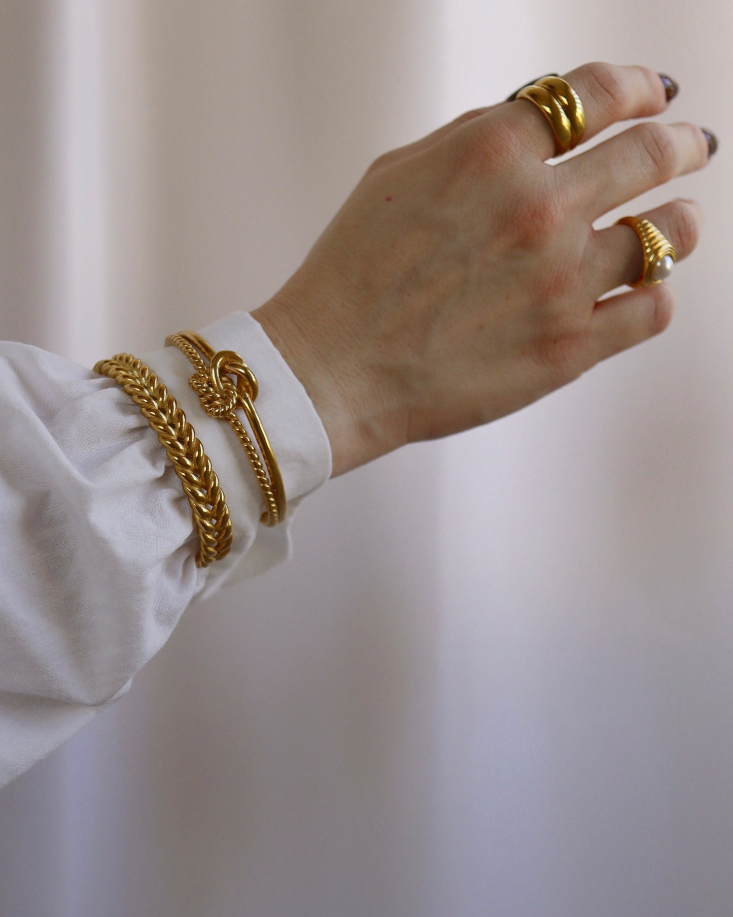 Braided Open Bangle 💧