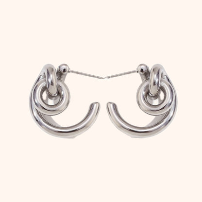 Cleo Hoops - Silver 💧