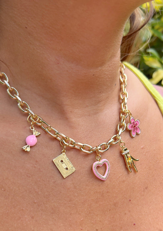 Rose Charm Necklace