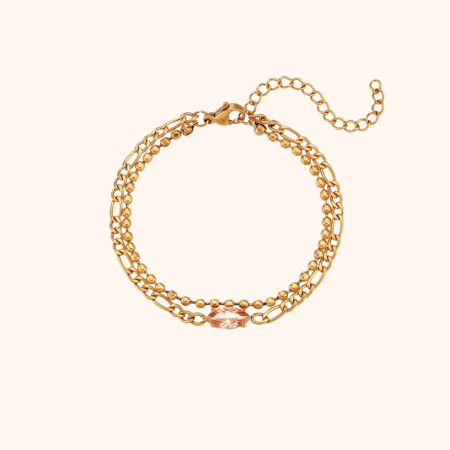 Pink Stone Bracelet 💧