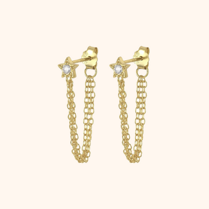 Star Chain Studs