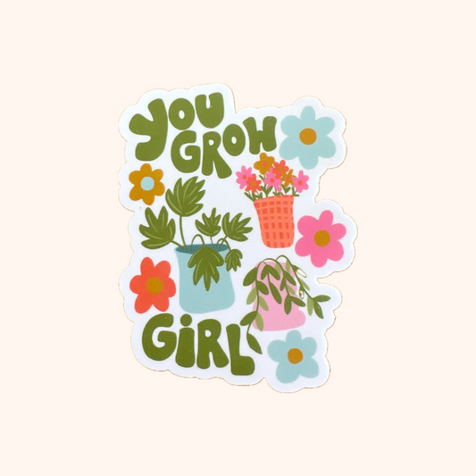 Grow Girl Sticker